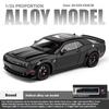 1/24 Dodge Challenger SRT Hellcat Redeye Muscle Alloy Diecast Car Model Computer Desktop DIY High Simulation Collection Ornament