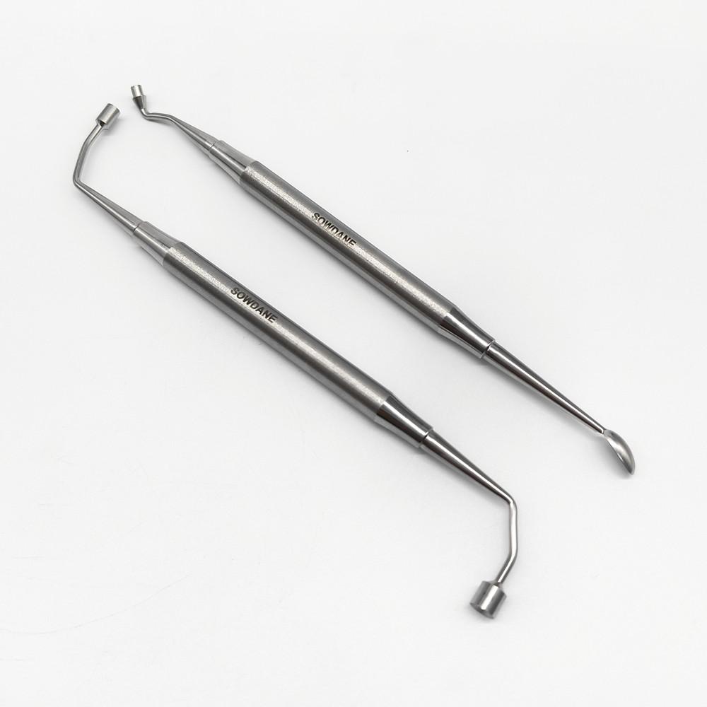 

Зубной хирургический имплантат. Костные кюретки. Ложка для порошка. Совок для трансплантата. Уплотнитель имплантата. Периостальный подъемник. Пакер для костной пластики. 2 pieces mixed-AB