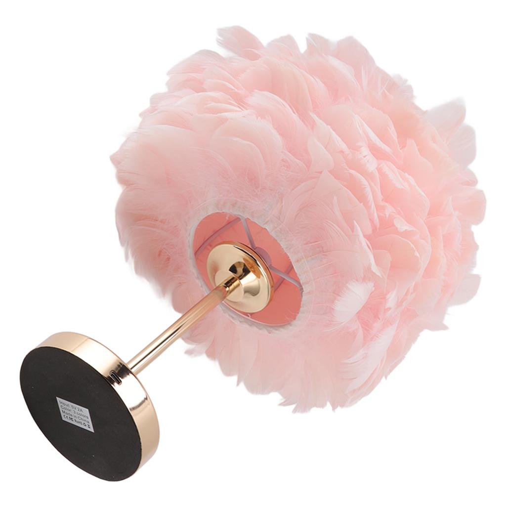 Feder Tischleuchte Touch Dimmen 3 Farbtemperaturen USB-Aufladung Dekorative Schreibtischleuchte für Restaurant