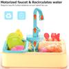 Simulation Kitchen Sink Toys Faucet With Running Water Faucet Toy  for Pretend Play Sinks