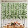 3/6pcs Artificial Ivy Leaf Plants Vine Hanging Garland Fake Foliage Flowers Home Kitchen Garden Office Wedding Wall Decor Rattan