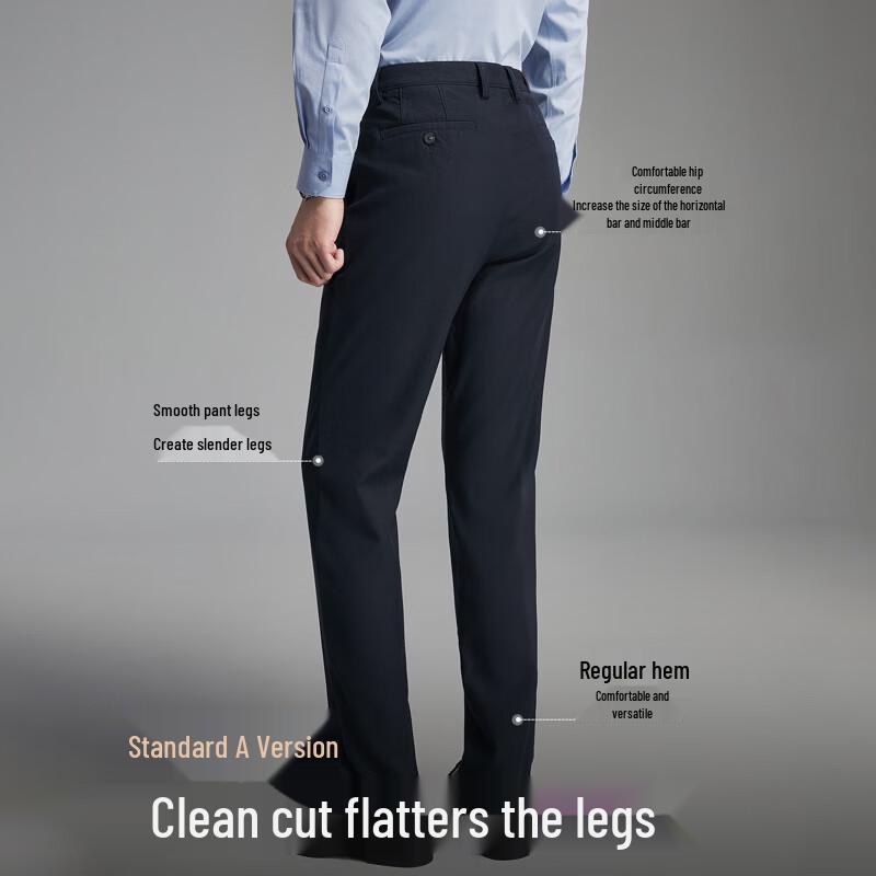 YOUNGOR Pantaloni da Uomo Leggeri Caldi a Taglio Dritto
