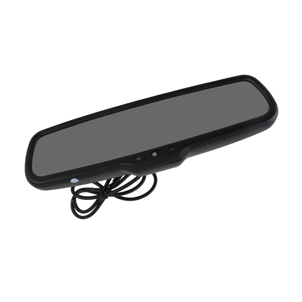 Car Rrview Mirror Monitor, 4.3 Inch Auto Dimming Car Rrview Mirror Monitor with Bracket Black Rrview Monitor for Car