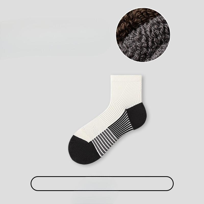 

Men s Professional Basketball Badminton Running Hair Ring Sports Sweat Absorbent Non Skid Socks 1 pair