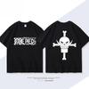 ONE PIECE Animation Derivatives White Beard EdwardNewgate Printed Short Sleeve Tshirt Mens Womens Fashion Loose Cotton Top