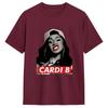 Unisexs Cardi B Vintage T Shirt Pure Cotton Clothes Awesome Short Sleeve Round Neck Tees Plus Size Tshirts