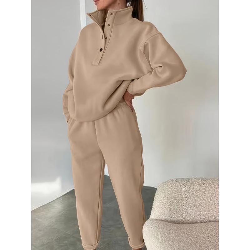European and American Fashion Hoodie Sets - Autumn and Winter Women's Clothing