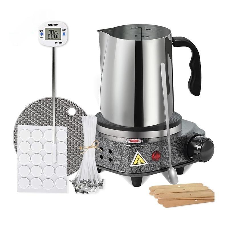 Набор для изготовления свечей для начинающих Набор для изготовления свечей Горячая плитка Плавленый горшок Стартовый набор для производства свечей