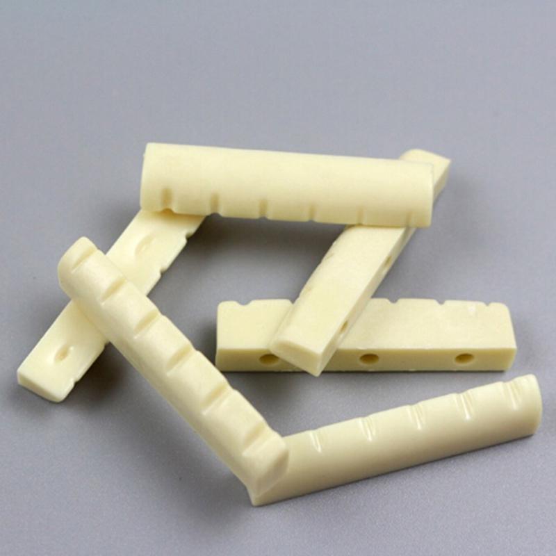 4 ks 43mm ploché dno předřezaný kostěný nultý pražec pro 6strunnou akustickou kytaru