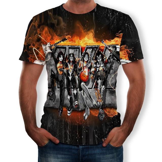 

Летняя распродажа, мужская футболка с короткими рукавами, DJ Rock Band, хип-хоп, повседневная мужская футболка с круглым вырезом и 3d принтом XXXXXL