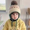 Cute Winter Unisex Baby & Toddler Windproof Fleece Lined Earflap Beanie Hats with Pompom Knit Polyester/Cotton Warm Daily Wear