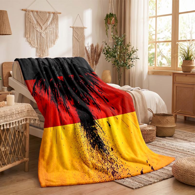 Germany national football team Print Flannel Blanket Soft Warm Sofa Bed Throw Blanket For Home Office Bedroom