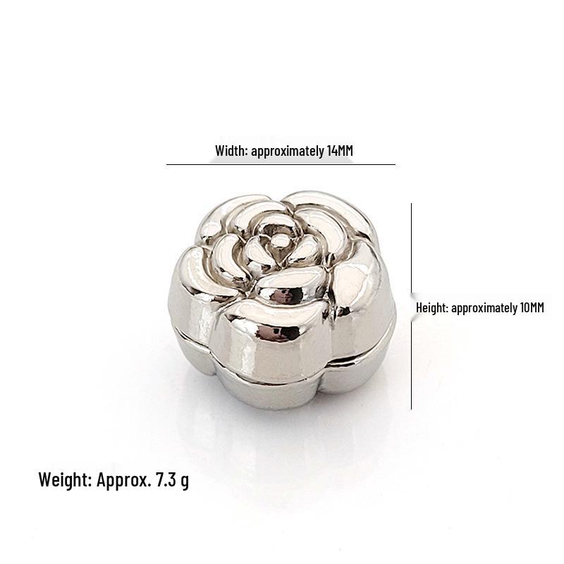 Muslim Hijab Camellia Magnetic Brooch: Anti-Exposure, Fixes Securely