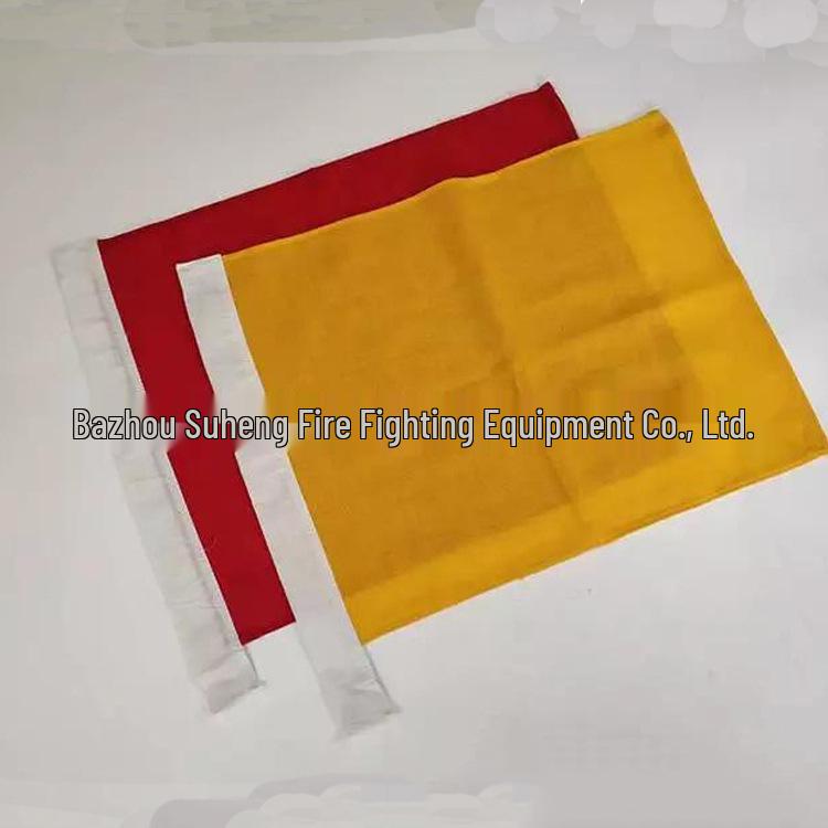 Railway Signal Flags Set: Red, Yellow, Green with Flagpoles for Traffic and Shunting Commands