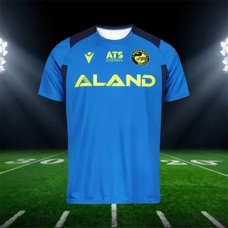 2025The newly arrived Eels men's indigenous rugby jersey, summer breathable training football uniform T-shirt