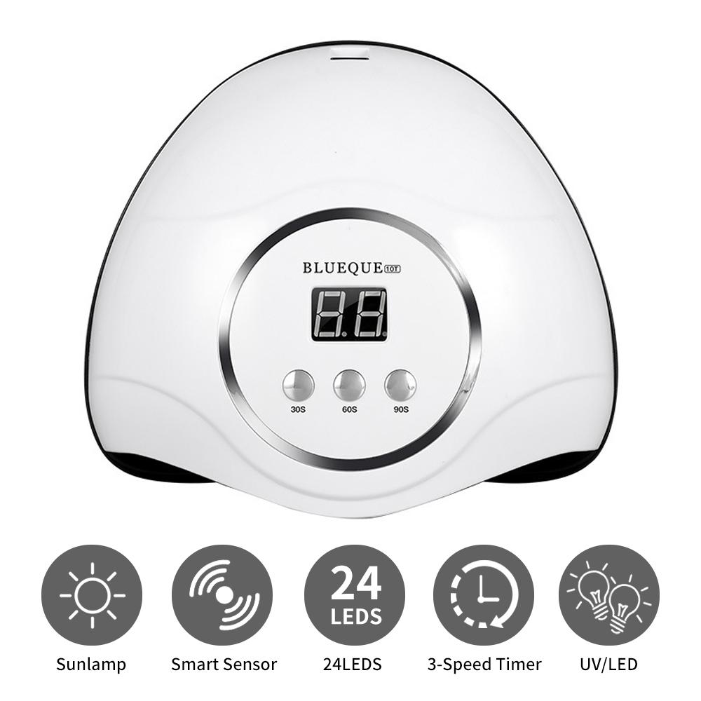 Nail Dryer Machine, Portable USB Cable, Home Use, Nail Lamp for Drying, Curing Nails Varnish, UV LED Lamp, 24Pcs Beads