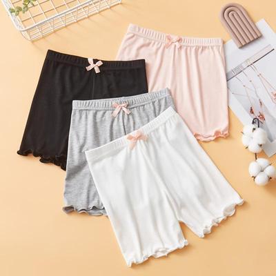 Girls' Anti-Exposure Modal Safety Shorts - Lightweight Summer Underwear