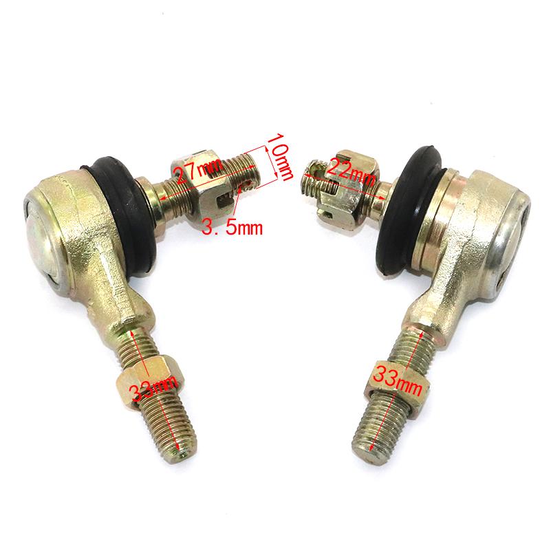 1Pair Metal M10 M12 Tie Rod Ball Joint For 50cc 70cc 90cc 110cc 125cc 150cc 200cc 250cc ATV Quad 4-Wheeler