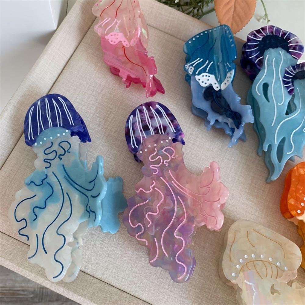 Korean Style Cartoon Animal Hair Clip Sweet Cute Shark Clip Fashion Jellyfish Hair Claw  Female