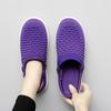 Women Slippers Casual Men Color Sandals Backless Summer Slip On Clogs Black Lightweight Couple Beach Shoes Large Size