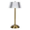 Dimmable Crystal Table Lamp 3 Color Changing Touch Control LED Rechargeable Desk Lamp for Bedroom