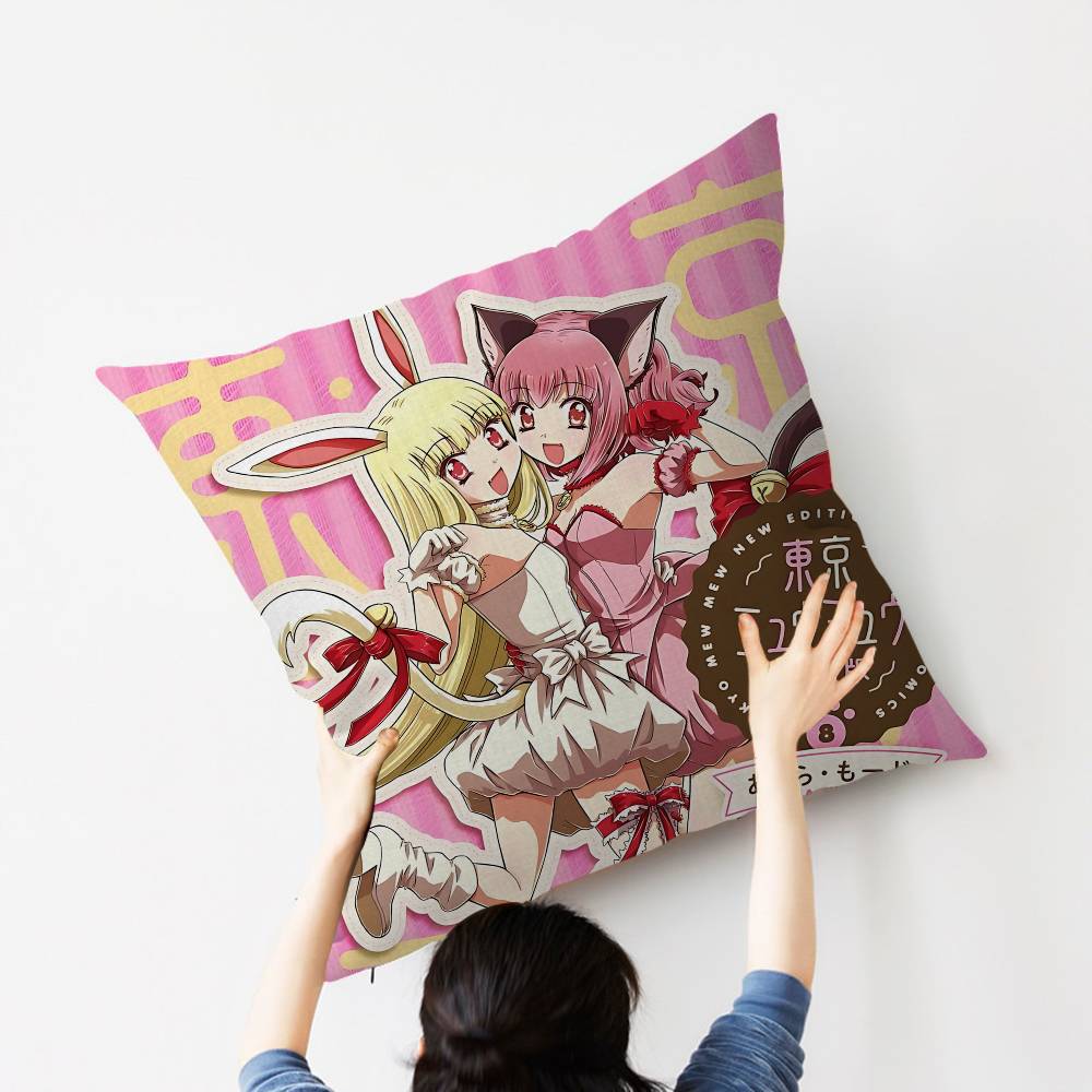 T-Tokyo Mew Mew Anime Pillowcases Home Bedding Decorative Pillow Cover Wedding Super Soft Pillow Case