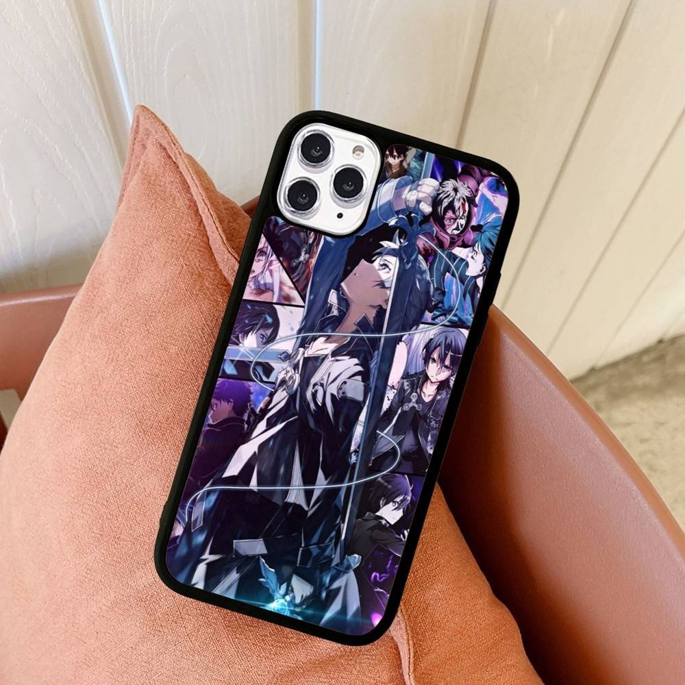 TV Anime Sword Art Online Phone Case For Iphone 16 15 14 13 12 11 Pro Max Plus Shockproof TPU+PC Hard Case