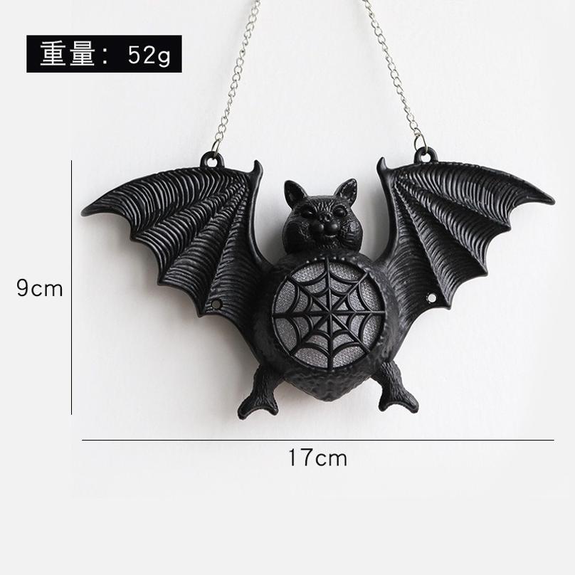 1 Pcs New Halloween Luminous Bat Light Colorful Gradient Plastic Bat Pendant Pendant Ghost Festival Decoration Props Bat