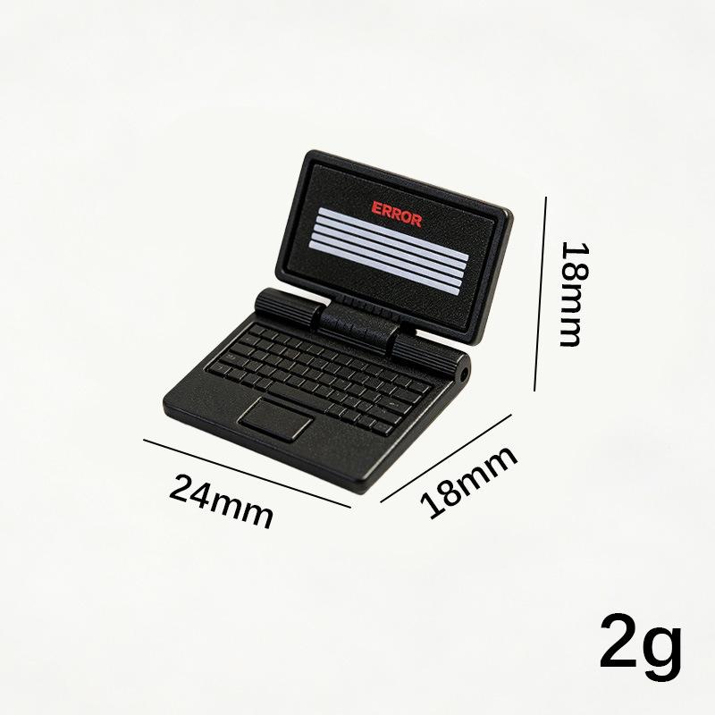 Mini Dollhouse Simulation Laptop Eco-Friendly Material Realistic 1:12 Mini Decor for Dollhouse Decoration Kids Role Play Gifts