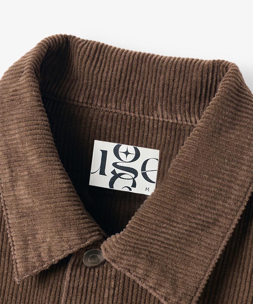 Euggen Eug Corduroy Trucker Jacket_Brown