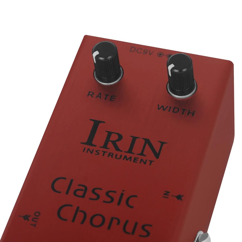 IRIN AN-09 Classic Chorus Guitar Pedal Crisp & Transparent Chorus Full Bodied Sounds Effect Pedal True Bypass With 9V Adapter