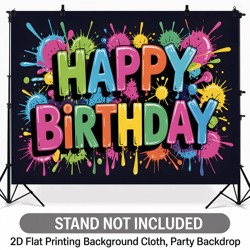 Hip Hop Graffiti Backdrop Banner 1pc - Photo Booth Props