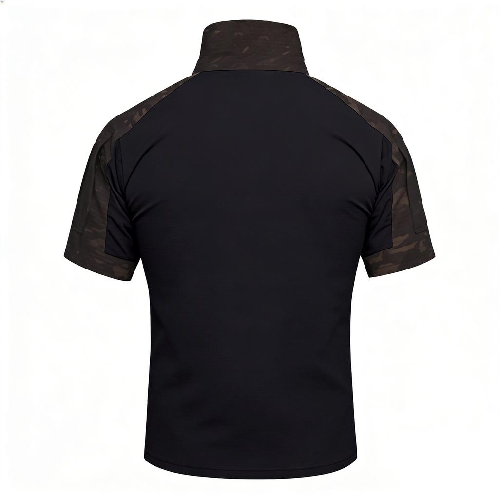 Mens Polo Shirts Short Sleeve with Camouflage Print Quarter Zip Polo Shirts for Men Compression Shirt Men Graphic Tees Men Dress Shirts for Men