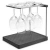 KOHLER Folding Wire Glass Holder or Drying Folds Up To Holds Up To 6 Charcoal Rack, 1.25 Inches, Glasses,