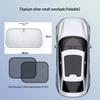Thickened Titanium Silver Front Windshield Sunshade for Heat and UV Protection