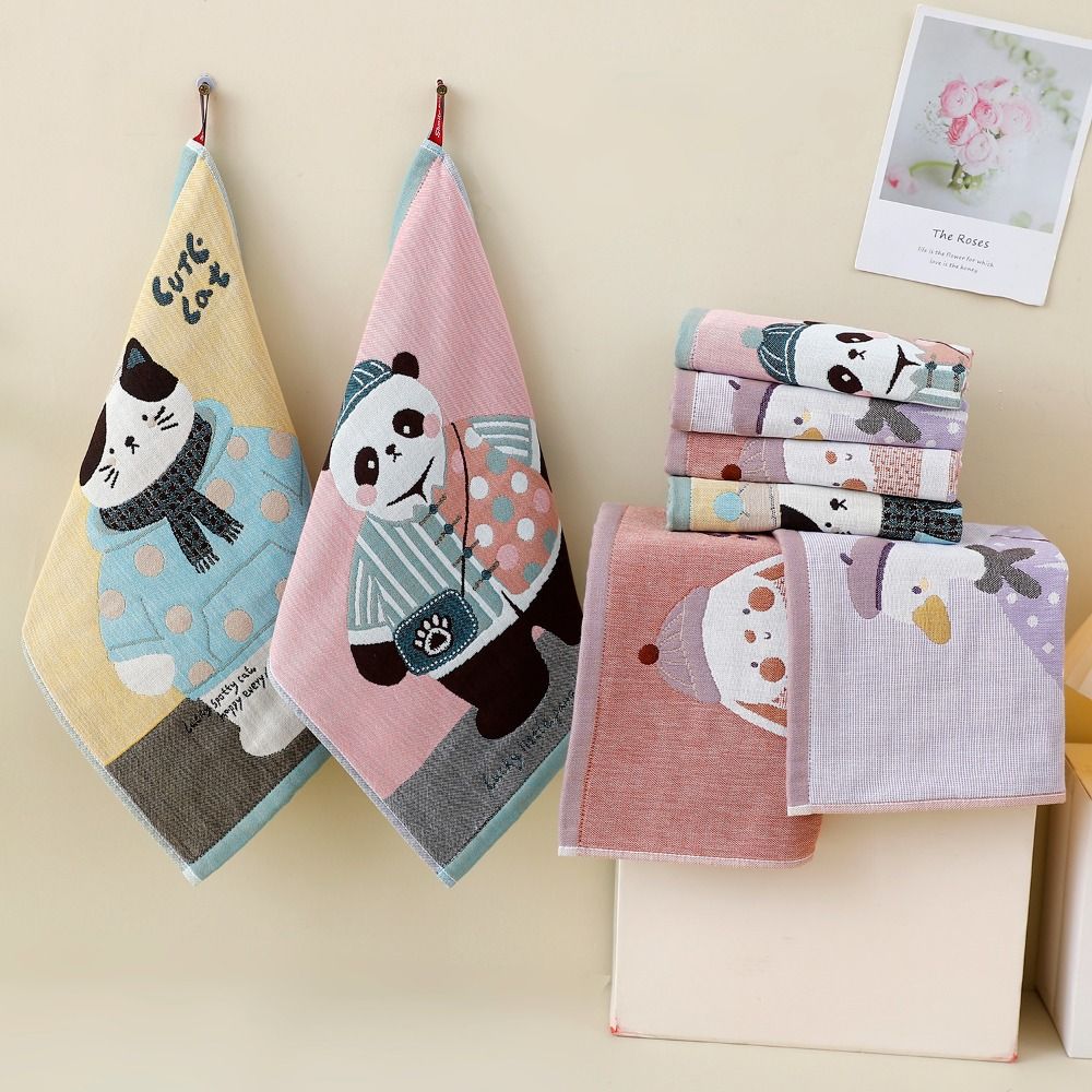 New 34x40cm Large Hand Towel 4 Layer Cotton Gauze Decorative Pure Cotton Dish Cloth Quick Dry Kitchen Towel Home Restaurant
