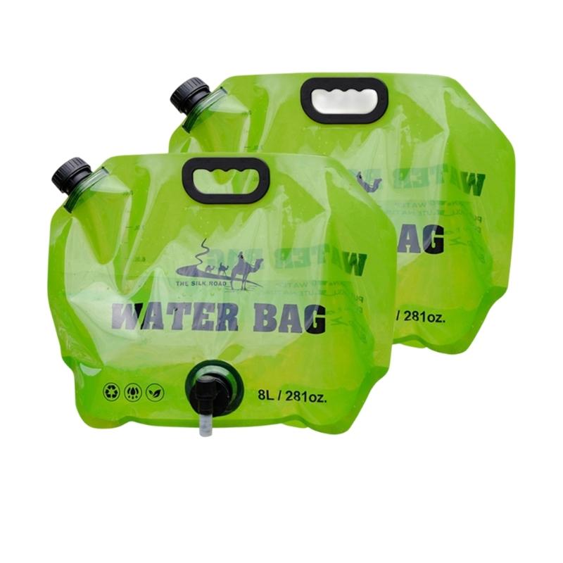 Foldable Water Container Bag Folding Drinking Water Container Storage Bag Water Carriers Portable Water Drinking Jugs