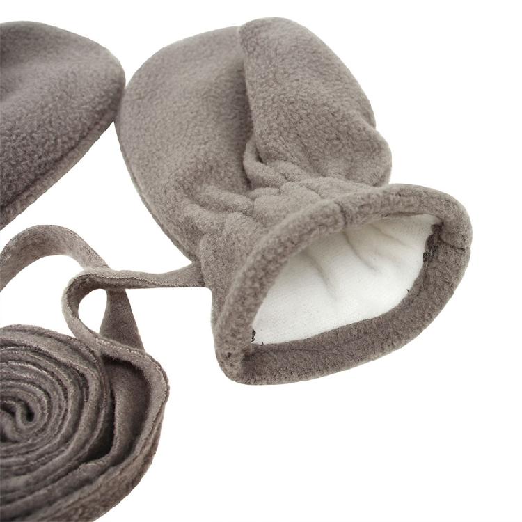 Polar Fleece Gloves Full Finger Plush Mittens for Toddlers Winter Warm Glove