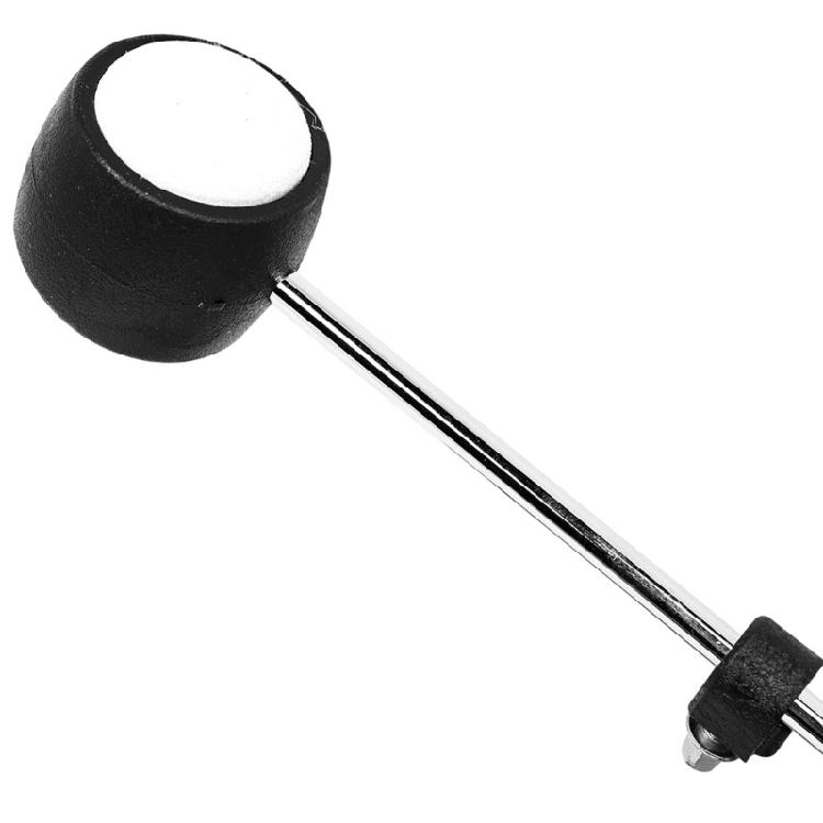 Double Chain Bass Drum Pedal Metal Construction Nonslip Rubber Base Drum Set Part Drum Kick Pedal for Powerful Strokes