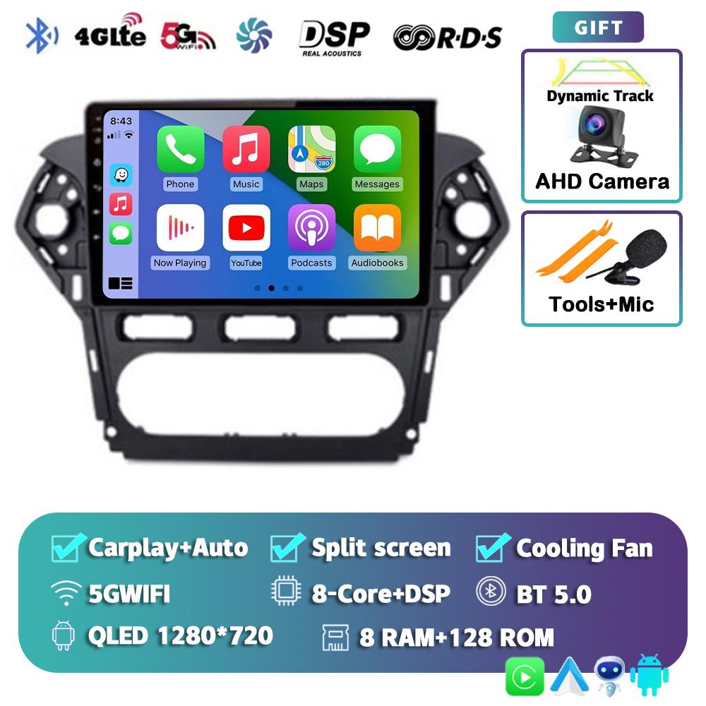 Android 14 Carplay For Ford Mondeo 4 2010 2011 2012 213 2014 Car Radio Multimedia Video Player Navigation Stereo GPS 2din Audio