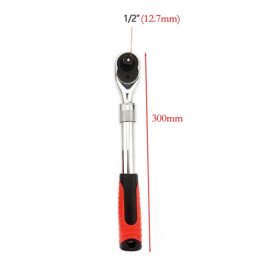 Retractable Ratchet Wrench 72-tooth Telescopic Quick Release 1/4 3/8 1/2in Drive High-selling Power Tool Accessories