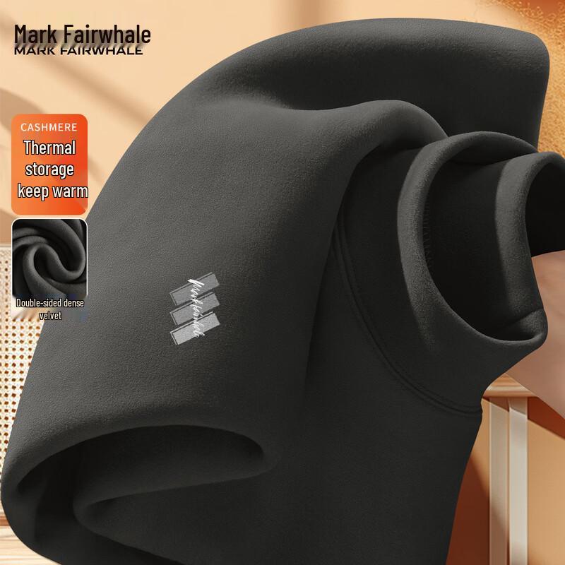 Mark Fairwhale Men s Double Velvet Half-Turtleneck Long Sleeve Tee XL