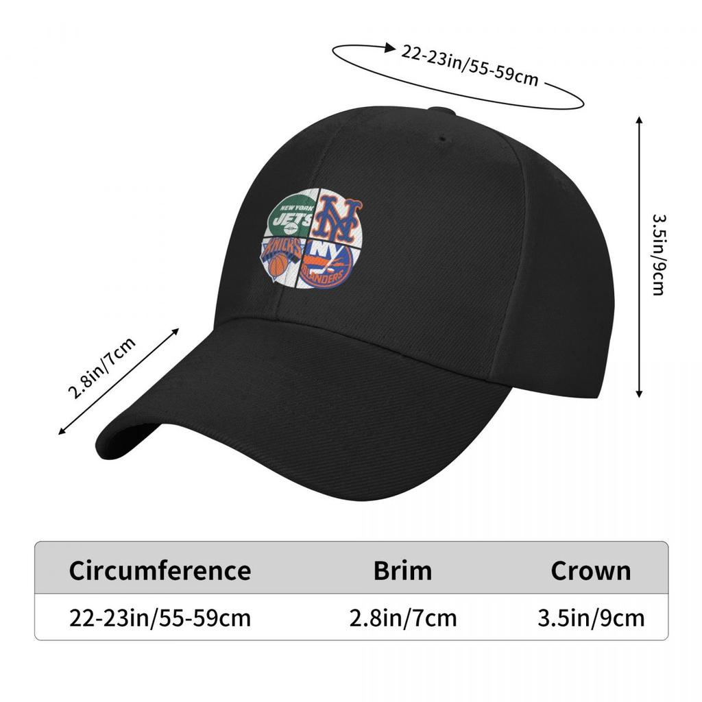 NY Sport Quad 4 Baseball Cap Hip Hop Golf Hat Man Fun Hats Unique Hats Men's Baseball Women's