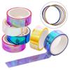 2026 New Holographic RG Prismatic Glitter Tape Hoops Stick Rhythmic Gymnastics Decoration Kawaii DIY Scrapbooking