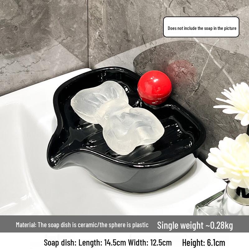 YIXI Wall-Mounted Ceramic Soap Dish