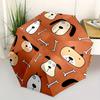 1pc Dogs Bones Automatic Open/Close Umbrella with One Touch Button,, Windproof Design   Lightweight Portable Umbrella for Women & Men6018