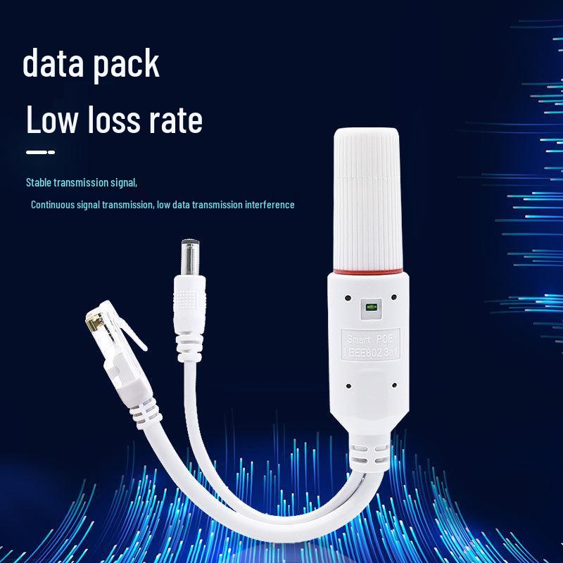 Outdoor Waterproof PoE Splitter, 48V to 12V 2A, Gigabit Network Camera Isolation, 24V Power Supply Module