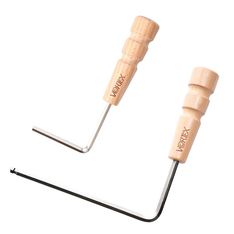 4mm/5mm Guitar Hex Key Set -Extended Wooden Handle Wrench for Neck Maintenance, Comfort-Grip Tool for Easy Truss Rod Adjustments