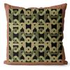 New Nordic Retro Green Geometric Pillow Cover American French Light Luxury Home Sofa Bedside Pillowcase Home Decoration