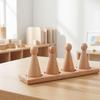 Wooden Fraction Puzzle with Base Hands-on Math Manipulative Educational
